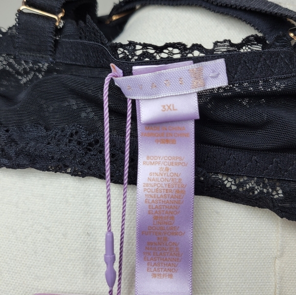 Savage X Fenty Floral Lace Racerback Bralette Size 3XL 46C 46D 46DD - Picture 9 of 9